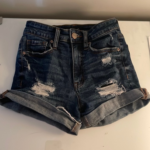 Aeropostal jean shorts, Super high rise midi, size 00 - Picture 1 of 1